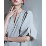 パール付きキーネックブラウス | SAISON DE PAPILLON | 詳細画像28