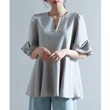 パール付きキーネックブラウス | SAISON DE PAPILLON | 詳細画像22