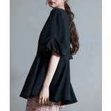 パール付きキーネックブラウス | SAISON DE PAPILLON | 詳細画像30