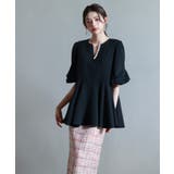 パール付きキーネックブラウス | SAISON DE PAPILLON | 詳細画像32