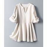 パール付きキーネックブラウス | SAISON DE PAPILLON | 詳細画像37