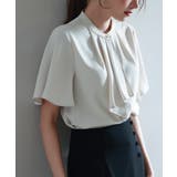 ボウタイネックフレアスリーブブラウス | SAISON DE PAPILLON | 詳細画像13