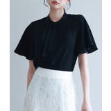 ボウタイネックフレアスリーブブラウス | SAISON DE PAPILLON | 詳細画像27