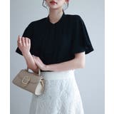 ボウタイネックフレアスリーブブラウス | SAISON DE PAPILLON | 詳細画像31