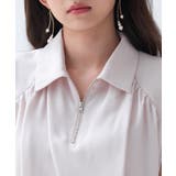 ジッパーノースリーブシャツブラウス | SAISON DE PAPILLON  | 詳細画像17 