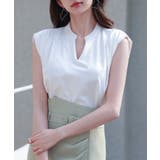 スタンドキーネックタックカットソートップス | SAISON DE PAPILLON | 詳細画像33