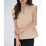 スタンドキーネックタックカットソートップス | SAISON DE PAPILLON | 詳細画像23