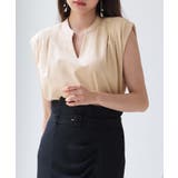 スタンドキーネックタックカットソートップス | SAISON DE PAPILLON | 詳細画像27