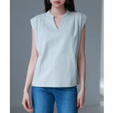 スタンドキーネックタックカットソートップス | SAISON DE PAPILLON | 詳細画像35