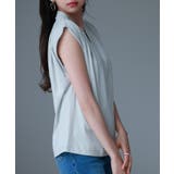 スタンドキーネックタックカットソートップス | SAISON DE PAPILLON | 詳細画像36