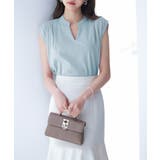 スタンドキーネックタックカットソートップス | SAISON DE PAPILLON | 詳細画像40