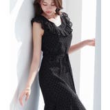 ドットシフォンロング丈ワンピース | SAISON DE PAPILLON | 詳細画像14