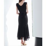 ドットシフォンロング丈ワンピース | SAISON DE PAPILLON | 詳細画像8