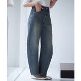 ヴィンテージ加工バレルレッグデニム | SAISON DE PAPILLON  | 詳細画像4 