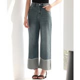 折り返しダメージハイライズデニム | SAISON DE PAPILLON  | 詳細画像10 