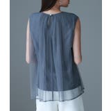 チュール素材ノースリーブブラウス | SAISON DE PAPILLON | 詳細画像18