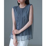 チュール素材ノースリーブブラウス | SAISON DE PAPILLON | 詳細画像21