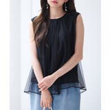 チュール素材ノースリーブブラウス | SAISON DE PAPILLON | 詳細画像22