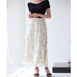 シアー花柄ハイウエストスカート | SAISON DE PAPILLON  | 詳細画像7 