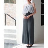 チャコール | オーガンジートップスとオールインワンの2点セット | SAISON DE PAPILLON