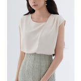 アシンメトリフレンチスリーブブラウス | SAISON DE PAPILLON | 詳細画像29