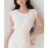 アシンメトリフレンチスリーブブラウス | SAISON DE PAPILLON | 詳細画像18