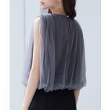 ふんわりチュールノースリーブブラウス | SAISON DE PAPILLON | 詳細画像20