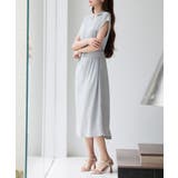 体型カバージップミモレ丈ワンピース | SAISON DE PAPILLON  | 詳細画像4 