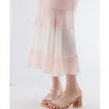 配色裾ハイウエストバックゴムスカート | SAISON DE PAPILLON | 詳細画像8