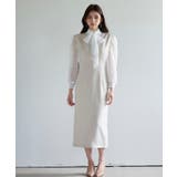 パール付きスカラップジャンパースカート | SAISON DE PAPILLON  | 詳細画像6 