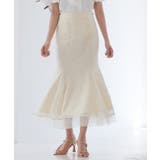 ベージュ | 総レースマーメイドロングスカート | SAISON DE PAPILLON