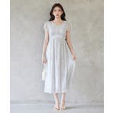 ふんわり花柄シフォンロングワンピース | SAISON DE PAPILLON  | 詳細画像17 