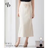 ビッグリボンロングタイトスカート | SAISON DE PAPILLON | 詳細画像1