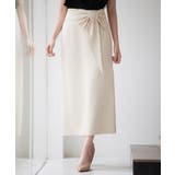 ベージュ | ビッグリボンロングタイトスカート | SAISON DE PAPILLON