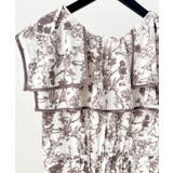 ラッフルカラー花柄ロングワンピース | SAISON DE PAPILLON  | 詳細画像13 