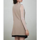 ノーカラーダブルブレストベスト | SAISON DE PAPILLON | 詳細画像14