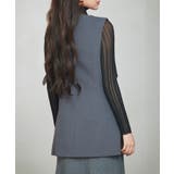 ノーカラーダブルブレストベスト | SAISON DE PAPILLON | 詳細画像5