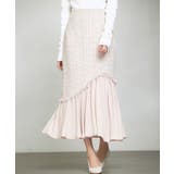 ライトブラウン | ドッキングアシンメトリースカート | SAISON DE PAPILLON