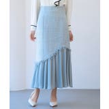 ブルーグレー | ドッキングアシンメトリースカート | SAISON DE PAPILLON