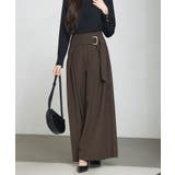 太めの飾りベルトワイドスラックスパンツ | SAISON DE PAPILLON  | 詳細画像17 