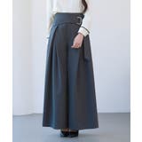 太めの飾りベルトワイドスラックスパンツ | SAISON DE PAPILLON  | 詳細画像7 