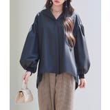 ギャザーチュールドッキングブラウス | SAISON DE PAPILLON | 詳細画像20