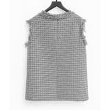 ツイードフリンジロングベスト | SAISON DE PAPILLON  | 詳細画像24 