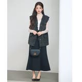 ツイードフリンジロングベスト | SAISON DE PAPILLON  | 詳細画像15 