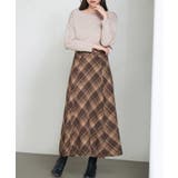チェック柄ハイウェイトロング丈スカート | SAISON DE PAPILLON | 詳細画像6
