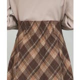 チェック柄ハイウェイトロング丈スカート | SAISON DE PAPILLON | 詳細画像9