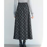 チェック柄ハイウェイトロング丈スカート | SAISON DE PAPILLON | 詳細画像13