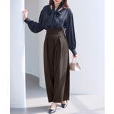 ハイウエストのセーラーワイドパンツ | SAISON DE PAPILLON  | 詳細画像22 