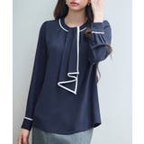 首元2wayボウタイ配色ブラウス | SAISON DE PAPILLON | 詳細画像34