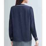 首元2wayボウタイ配色ブラウス | SAISON DE PAPILLON | 詳細画像35